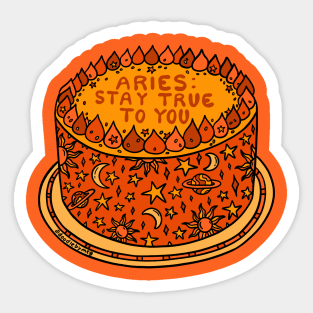 Aries Cake Sticker